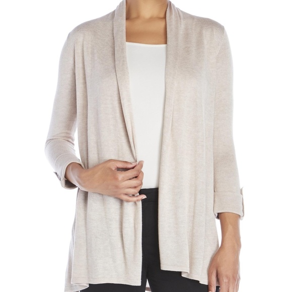 Joan Vass Studio Size Medium Cream Cardigan - Picture 1 of 7